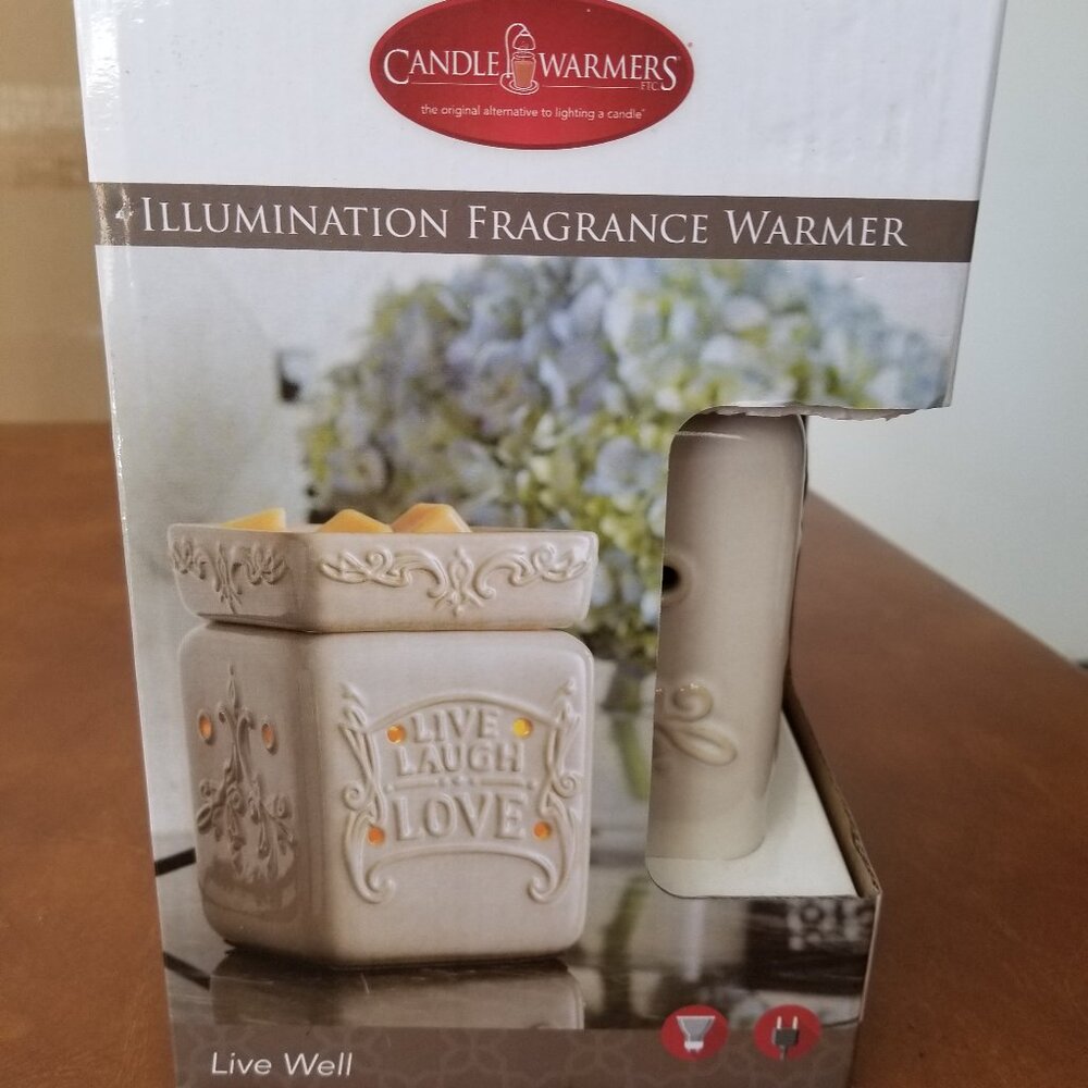 Candle Warmers Wax Warmer - Live Well (Live Laugh Love) - Picture 3 of 6